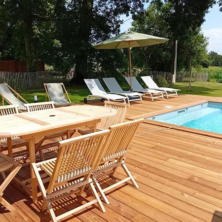 Maison Neuve Avec Piscine Chauffee, 4 Kms De Contis Plage Saint-Julien-en-Born Luaran gambar