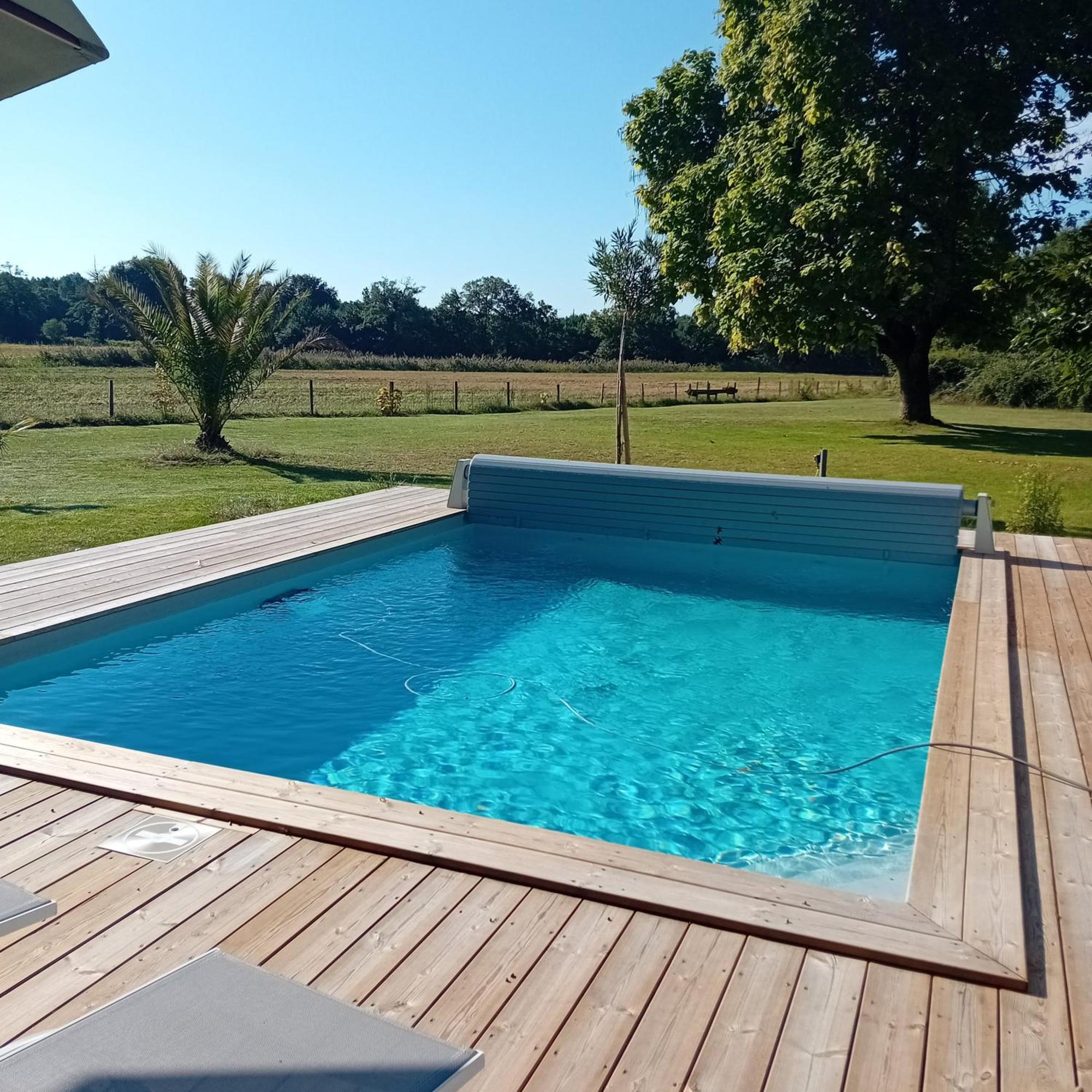 Maison Neuve Avec Piscine Chauffee, 4 Kms De Contis Plage Saint-Julien-en-Born Luaran gambar